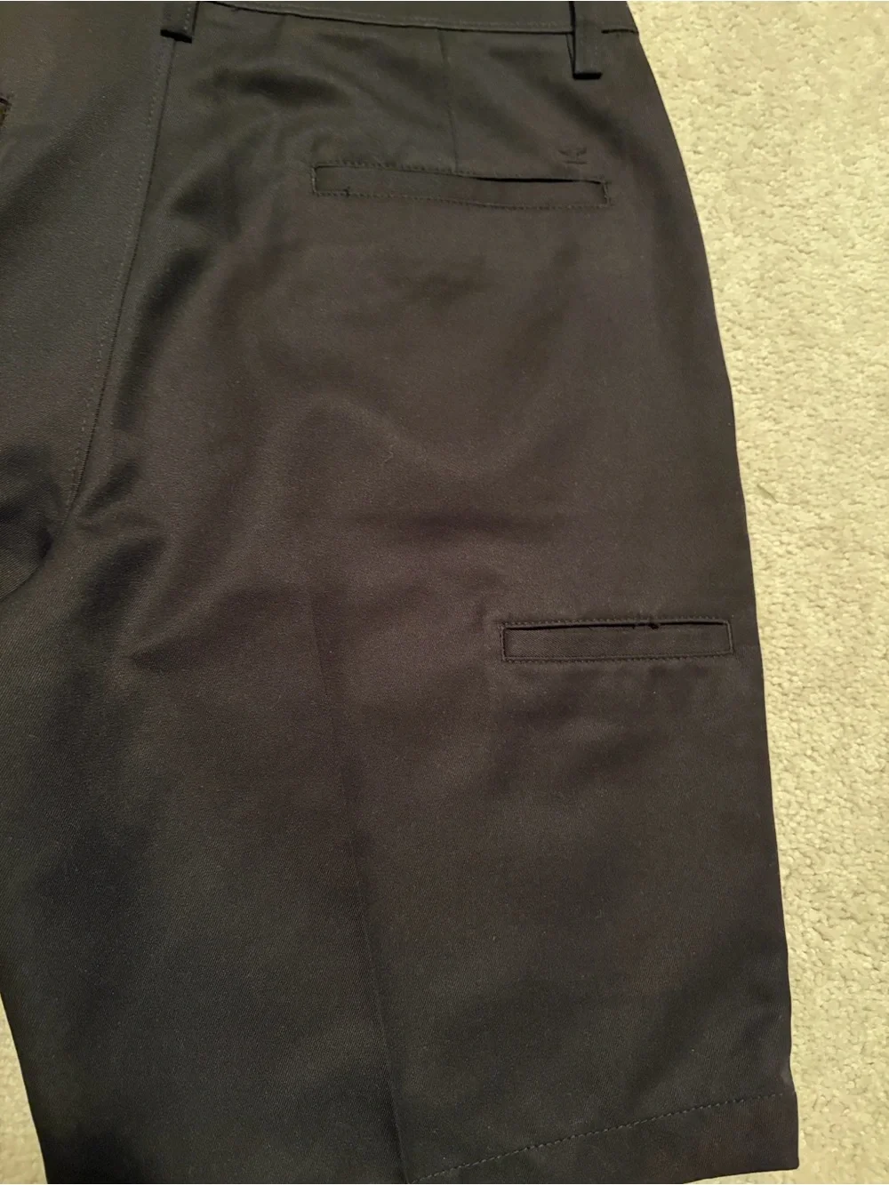 Haggar Black Flat-Front Casual Shorts